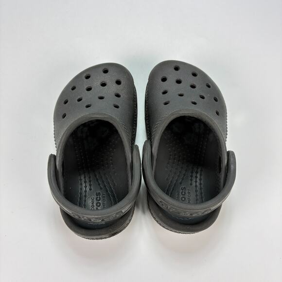 Crocs Classic Clog Black Slip On Comfort Sandals Lightweight Shoes Kids Size 5 - Picture 6 of 9